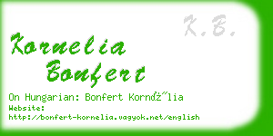 kornelia bonfert business card